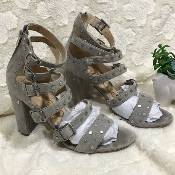 Sam Edelman York Studded Strappy Heels - Picture 3 of 8